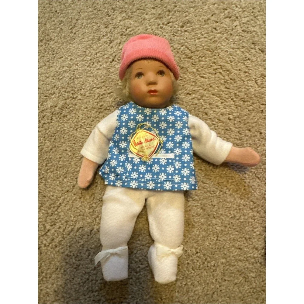 Vintage Kathe Kruse Baby Doll Wire Body Germany *WRITING ON BOX